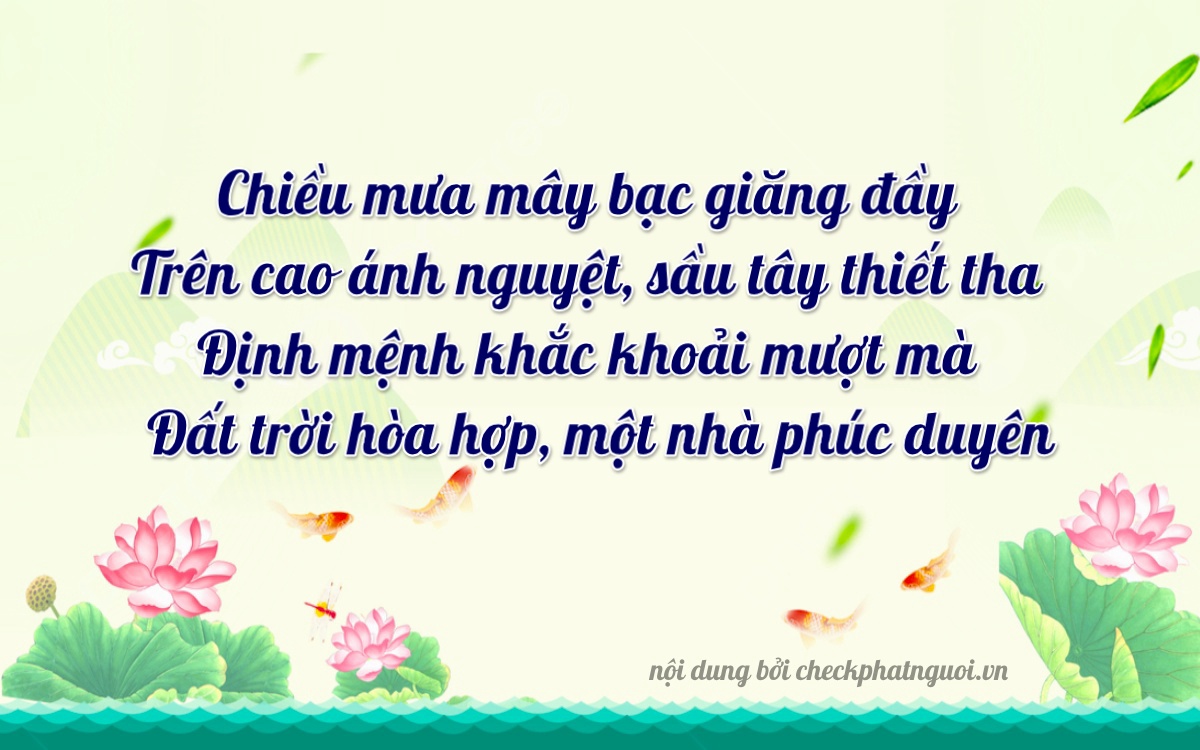 Bài thơ ý nghĩa cho <b>biển số 19AA-35570</b> tại website checkphatnguoi.vn