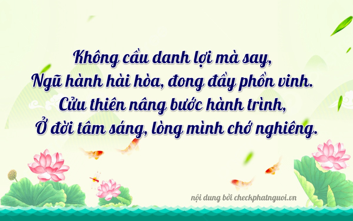 Bài thơ ý nghĩa cho <b>biển số 19AD-02907</b> tại website checkphatnguoi.vn