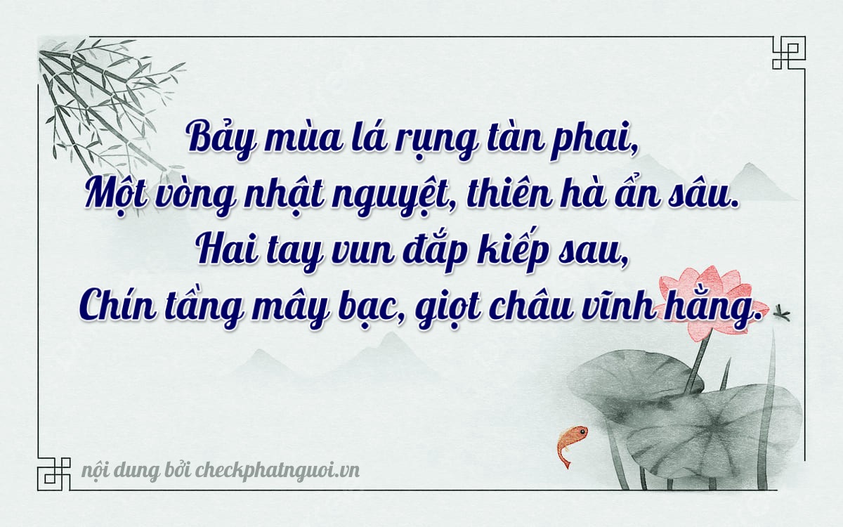 Bài thơ ý nghĩa cho <b>biển số 19AG-07129</b> tại website checkphatnguoi.vn