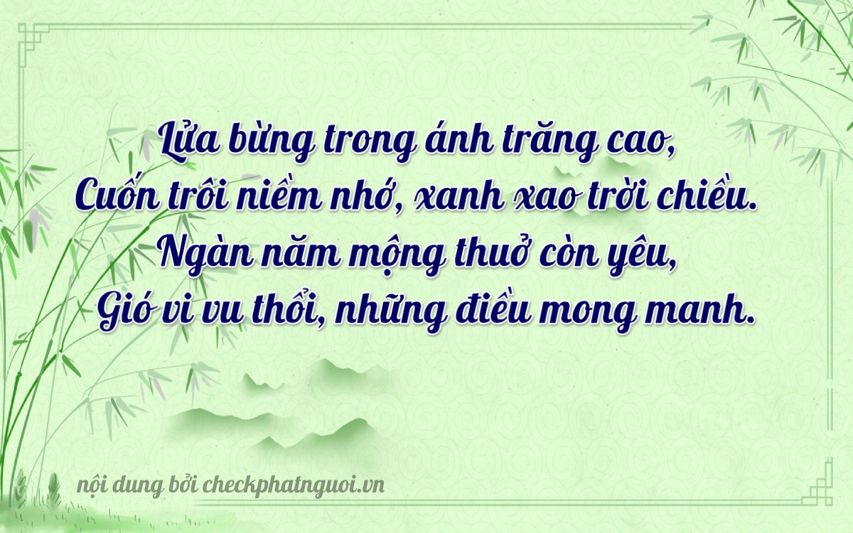 Bài thơ ý nghĩa cho <b>biển số 19AH-03227</b> tại website checkphatnguoi.vn