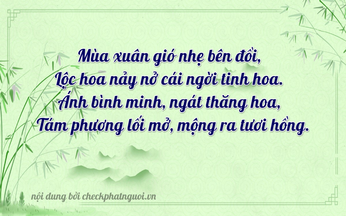 Bài thơ ý nghĩa cho <b>biển số 19AK-02868</b> tại website checkphatnguoi.vn
