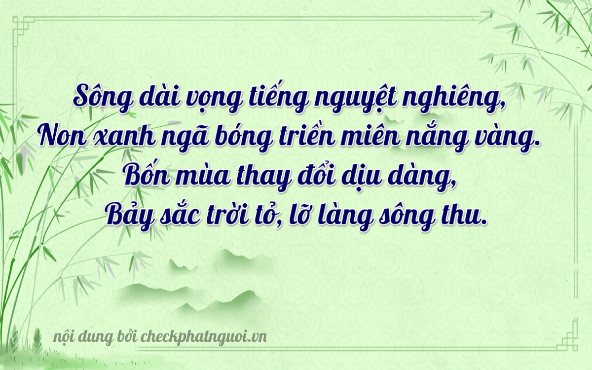 Bài thơ ý nghĩa cho <b>biển số 19AK-04440</b> tại website checkphatnguoi.vn