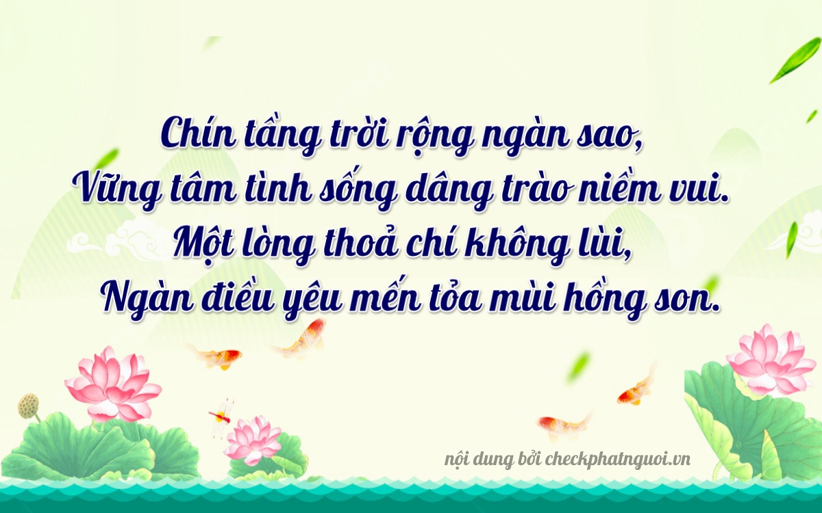 Bài thơ ý nghĩa cho <b>biển số 19B-01931</b> tại website checkphatnguoi.vn