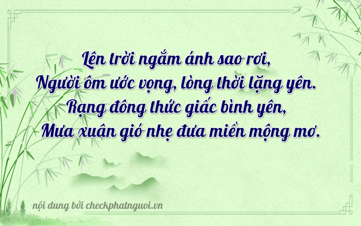 Bài thơ ý nghĩa cho <b>biển số 19B1-00150</b> tại website checkphatnguoi.vn
