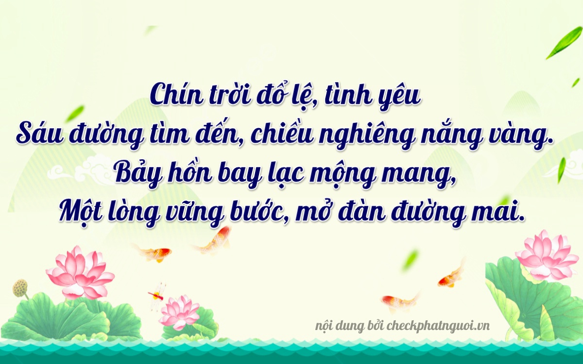 Bài thơ ý nghĩa cho <b>biển số 19B1-09671</b> tại website checkphatnguoi.vn