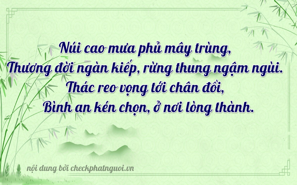 Bài thơ ý nghĩa cho <b>biển số 19B1-39448</b> tại website checkphatnguoi.vn