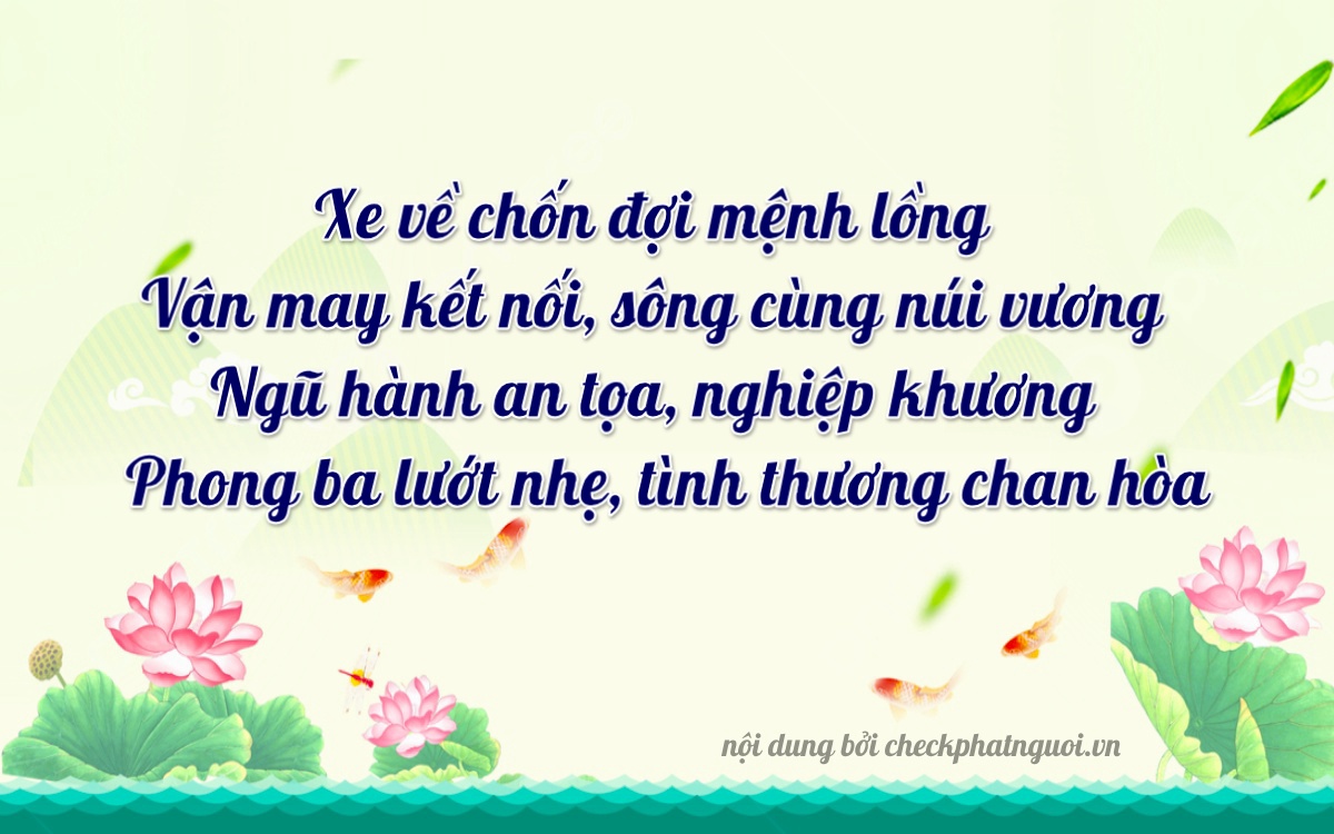 Bài thơ ý nghĩa cho <b>biển số 19C-18436</b> tại website checkphatnguoi.vn