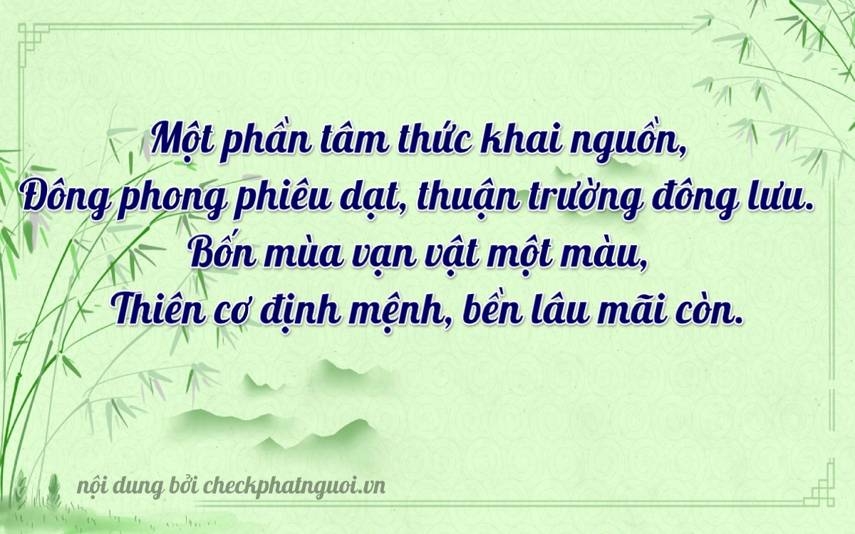 Bài thơ ý nghĩa cho <b>biển số 19C-21610</b> tại website checkphatnguoi.vn