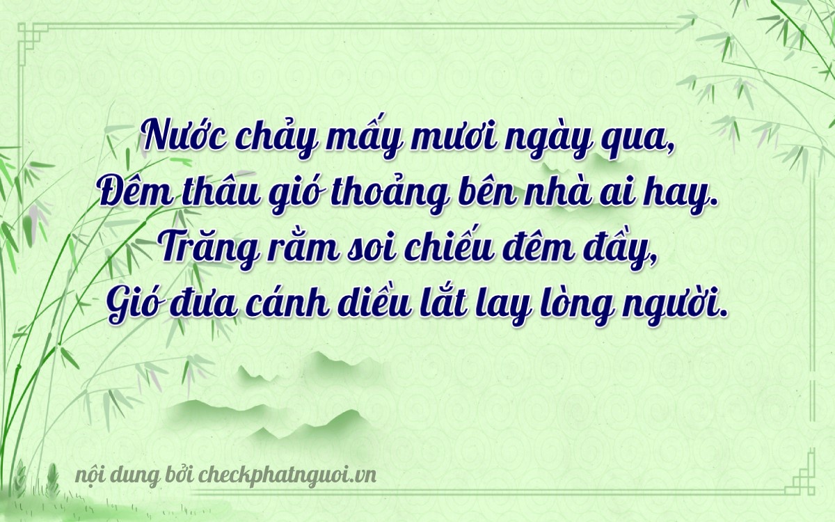 Bài thơ ý nghĩa cho <b>biển số 19D-01063</b> tại website checkphatnguoi.vn