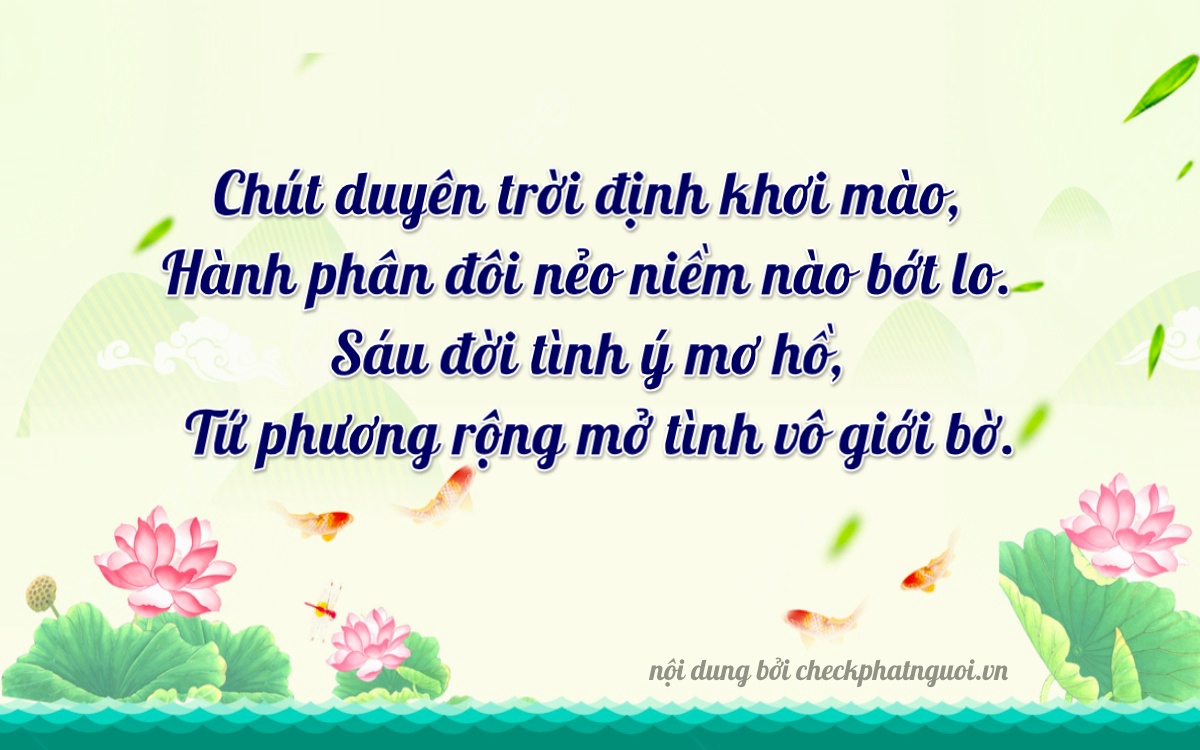 Bài thơ ý nghĩa cho <b>biển số 19D-01644</b> tại website checkphatnguoi.vn