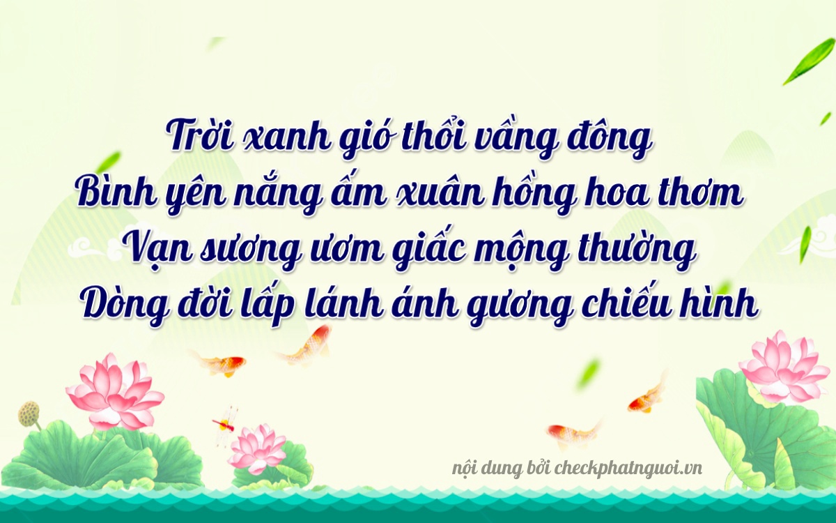 Bài thơ ý nghĩa cho <b>biển số 19D1-11313</b> tại website checkphatnguoi.vn