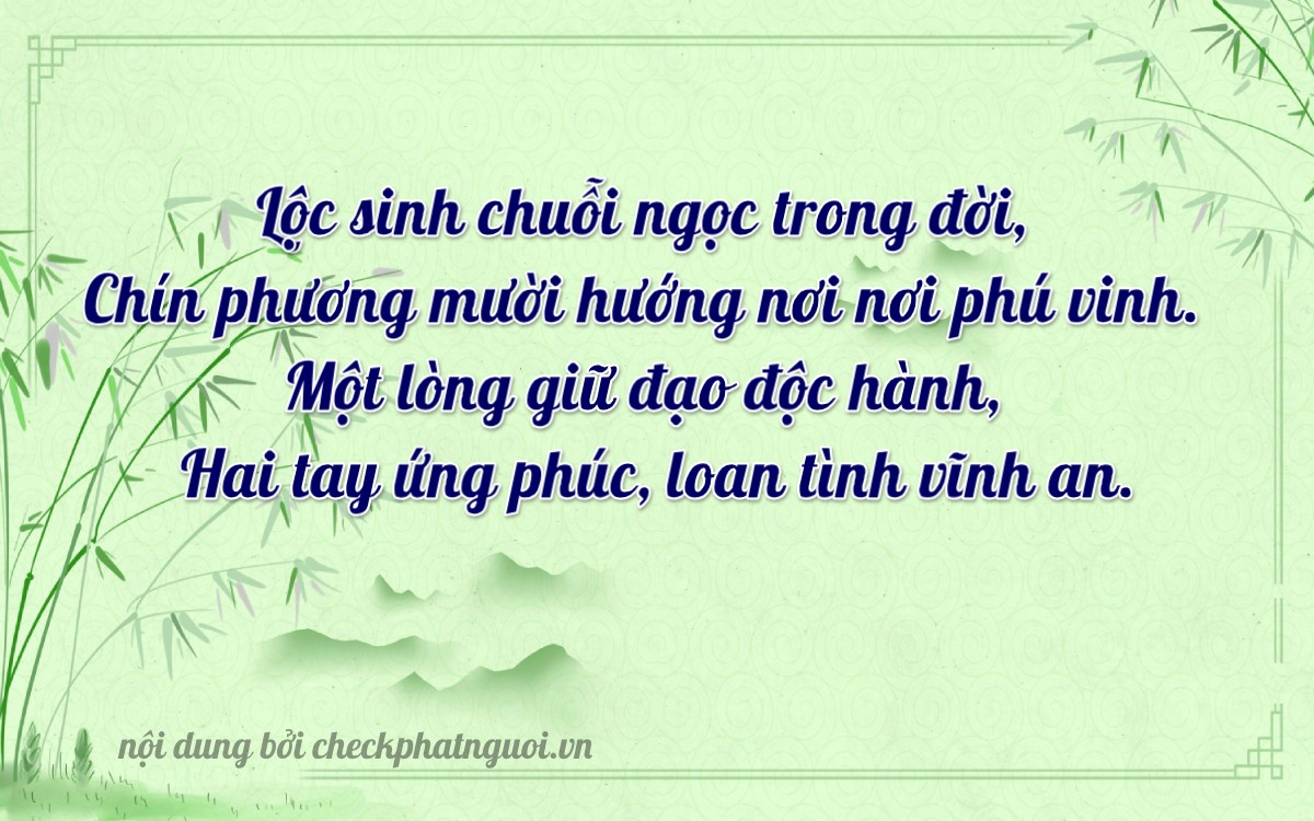 Bài thơ ý nghĩa cho <b>biển số 19D1-29192</b> tại website checkphatnguoi.vn