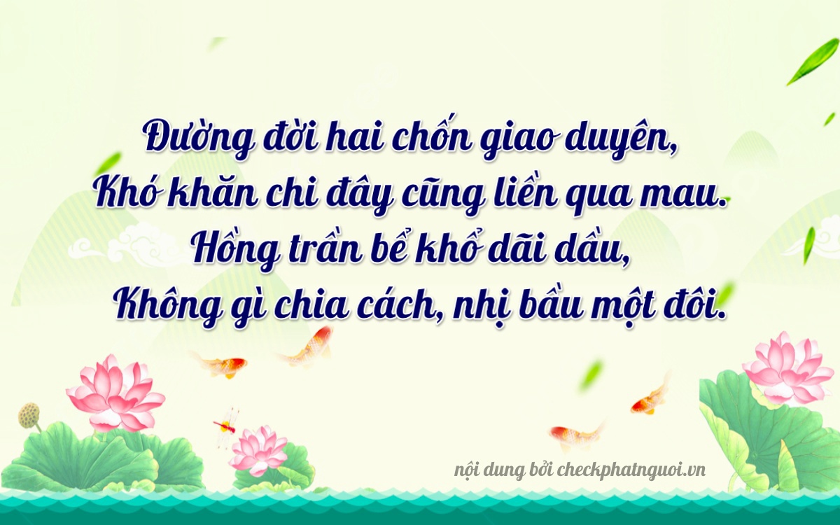 Bài thơ ý nghĩa cho <b>biển số 19E-00253</b> tại website checkphatnguoi.vn