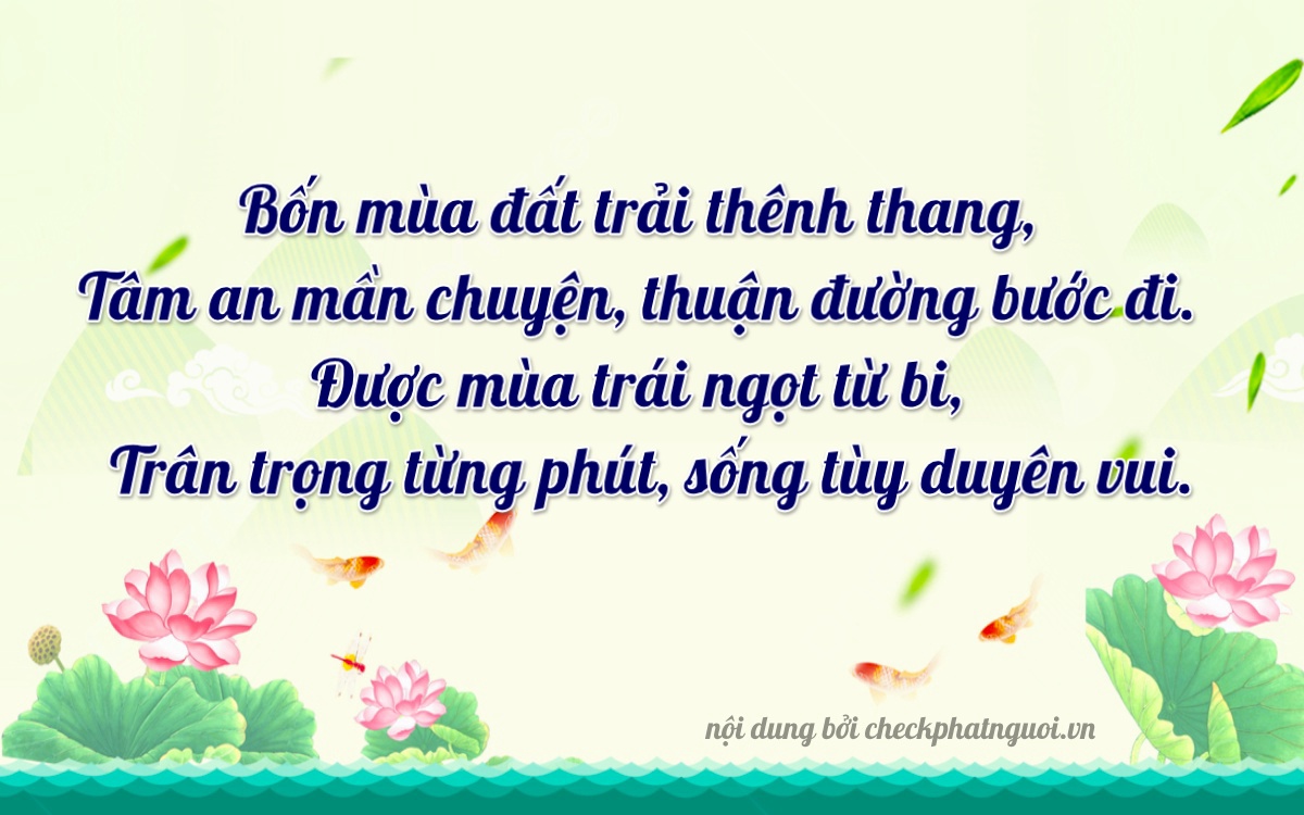 Bài thơ ý nghĩa cho <b>biển số 19G1-44198</b> tại website checkphatnguoi.vn