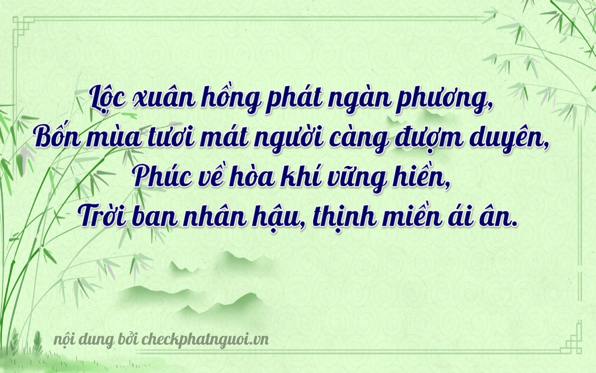Bài thơ ý nghĩa cho <b>biển số 19H-01165</b> tại website checkphatnguoi.vn