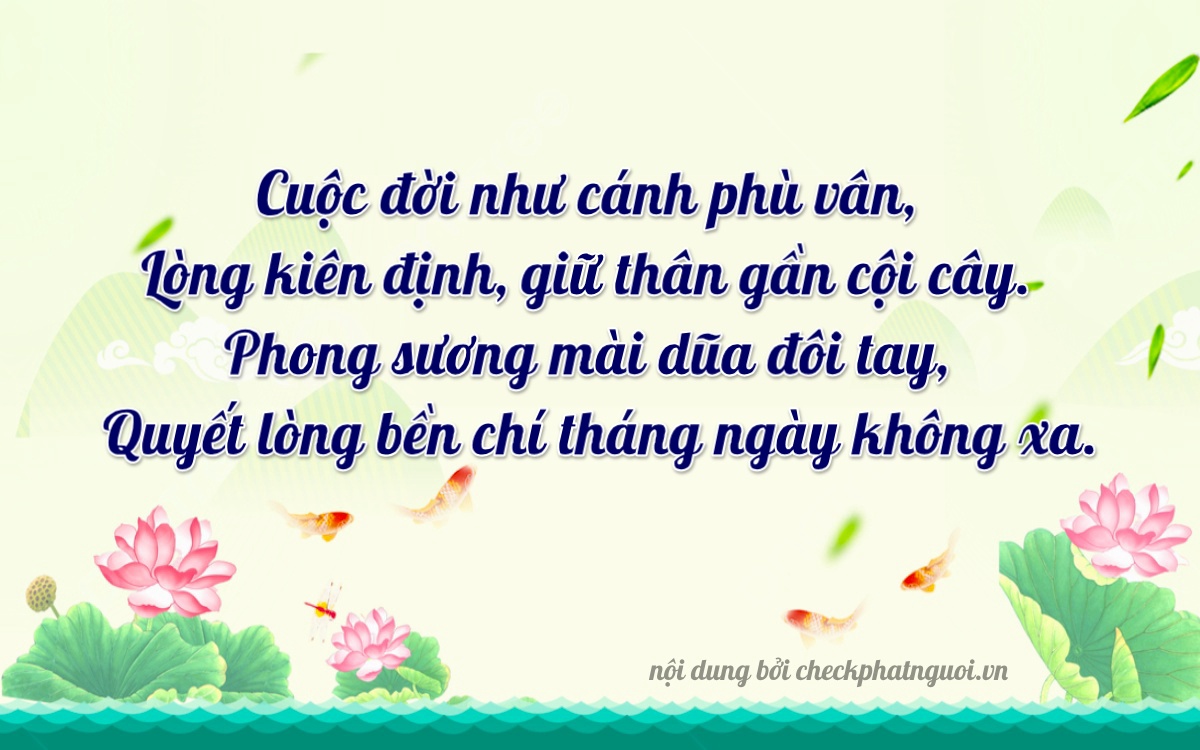 Bài thơ ý nghĩa cho <b>biển số 19H-01894</b> tại website checkphatnguoi.vn