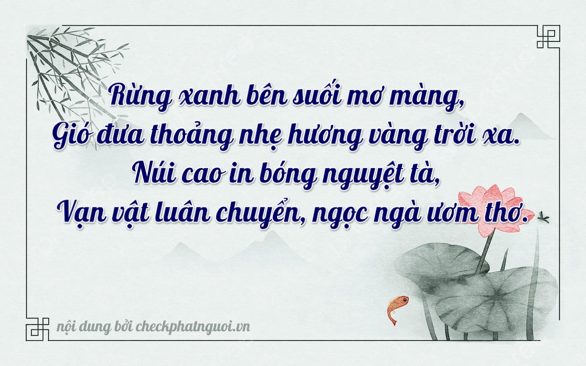 Bài thơ ý nghĩa cho <b>biển số 19K-13033</b> tại website checkphatnguoi.vn