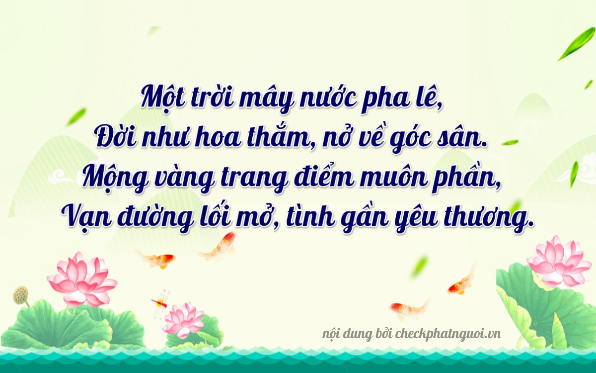 Bài thơ ý nghĩa cho <b>biển số 19L1-11678</b> tại website checkphatnguoi.vn