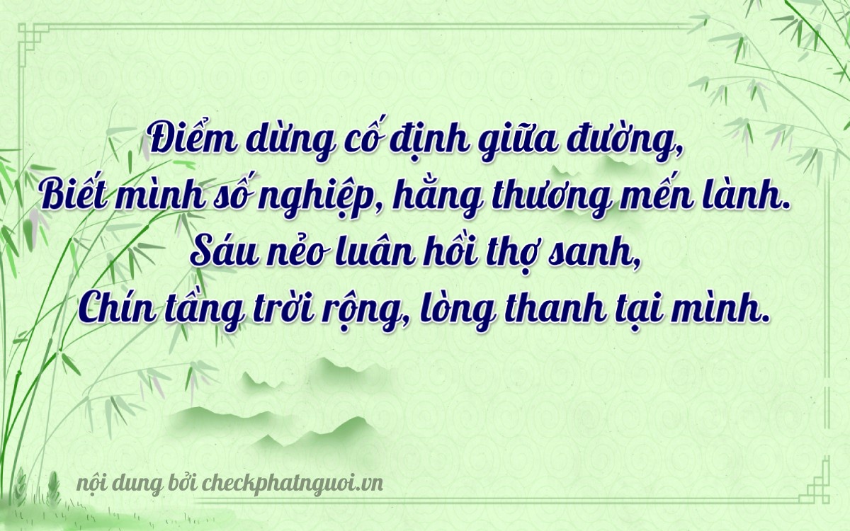 Bài thơ ý nghĩa cho <b>biển số 19M1-25695</b> tại website checkphatnguoi.vn