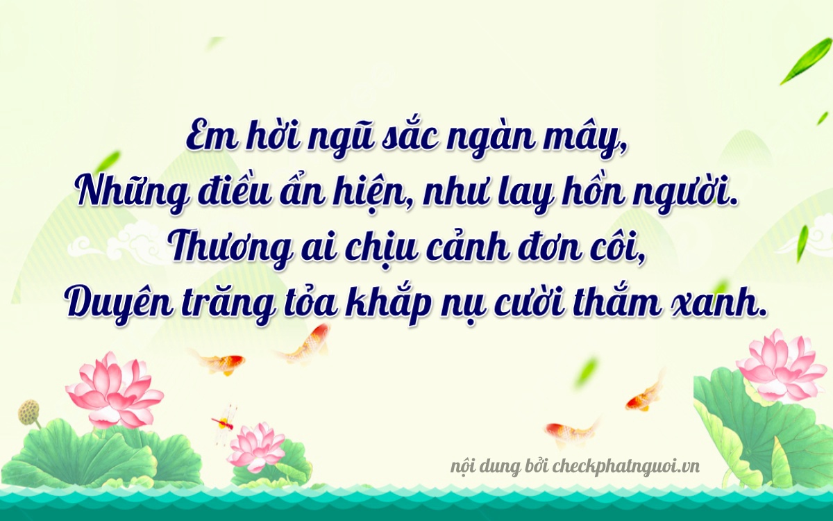 Bài thơ ý nghĩa cho <b>biển số 19N-32601</b> tại website checkphatnguoi.vn