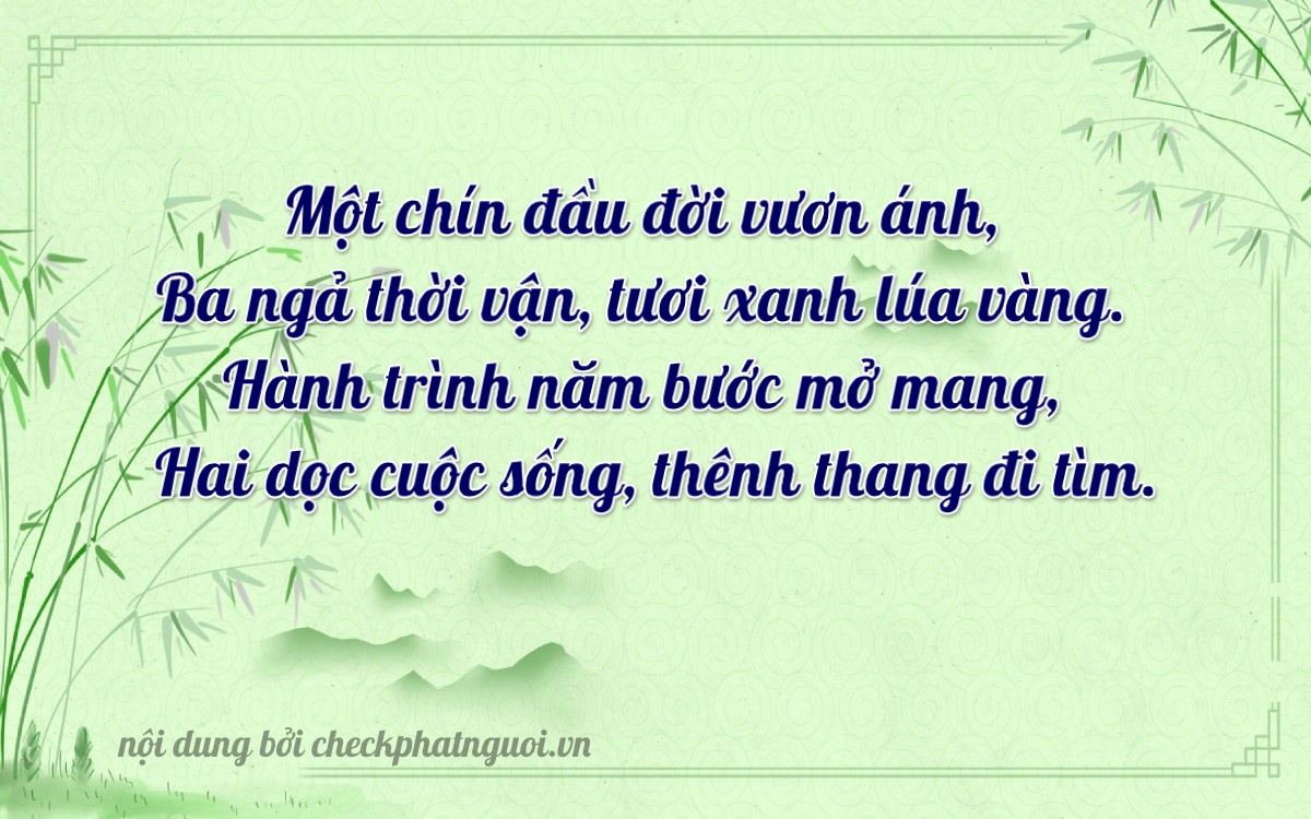 Bài thơ ý nghĩa cho <b>biển số 19P1-19352</b> tại website checkphatnguoi.vn