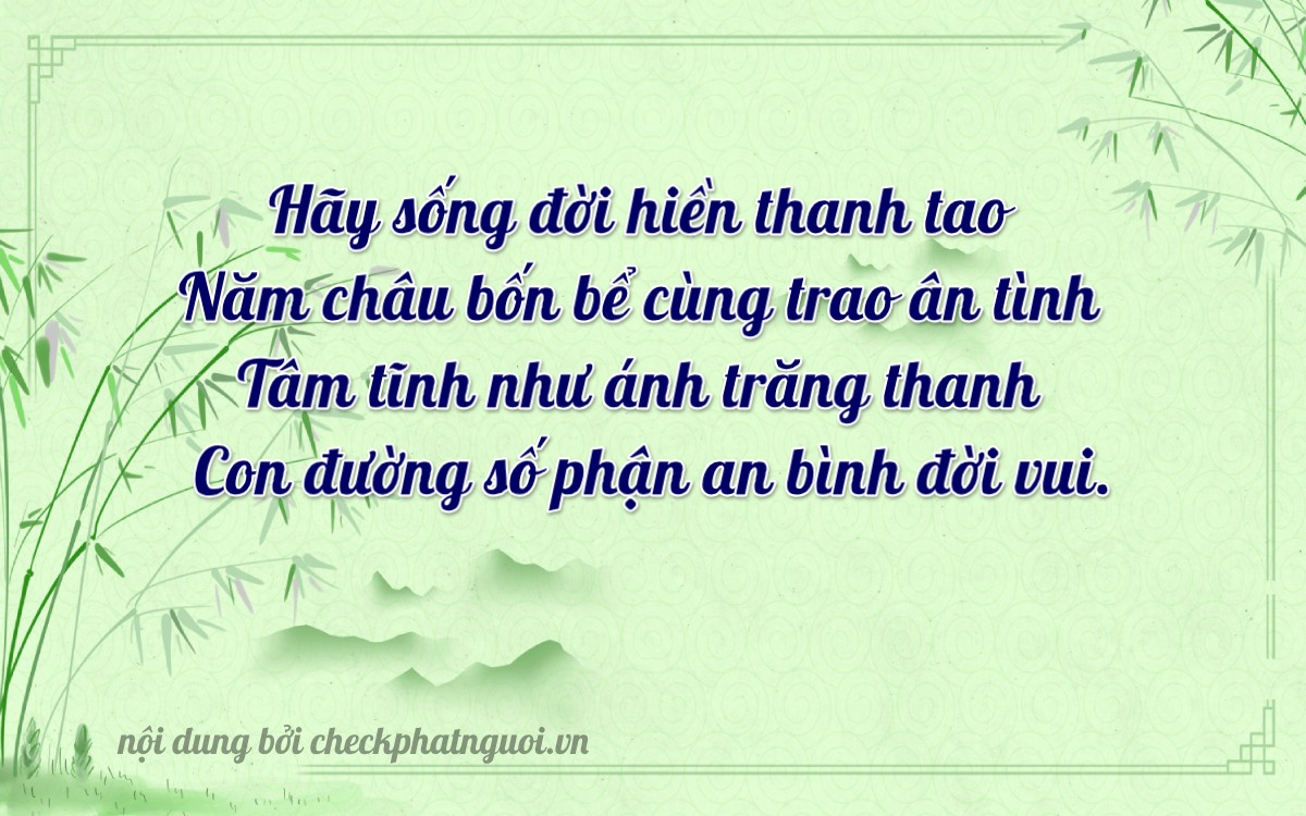 Bài thơ ý nghĩa cho <b>biển số 19P1-20555</b> tại website checkphatnguoi.vn