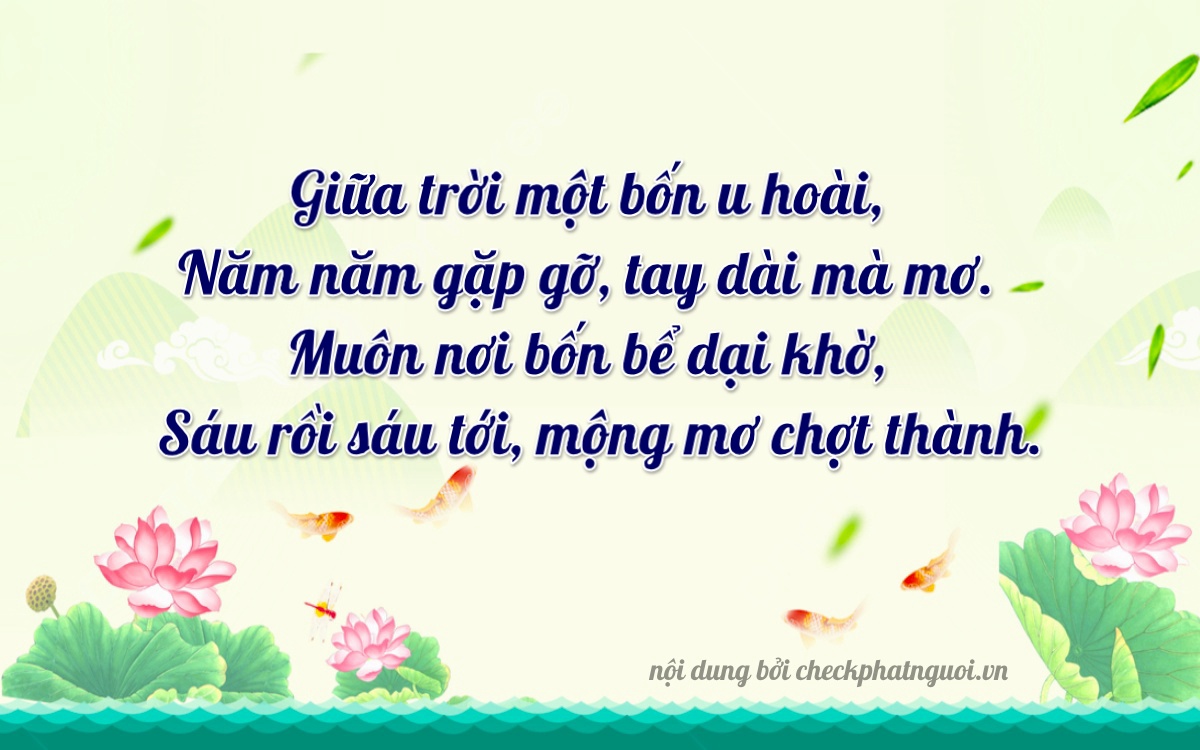 Bài thơ ý nghĩa cho <b>biển số 19P-14566</b> tại website checkphatnguoi.vn