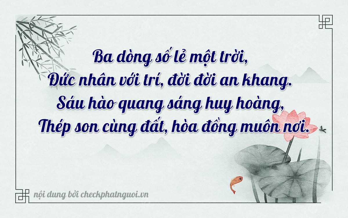 Bài thơ ý nghĩa cho <b>biển số 19S1-38390</b> tại website checkphatnguoi.vn