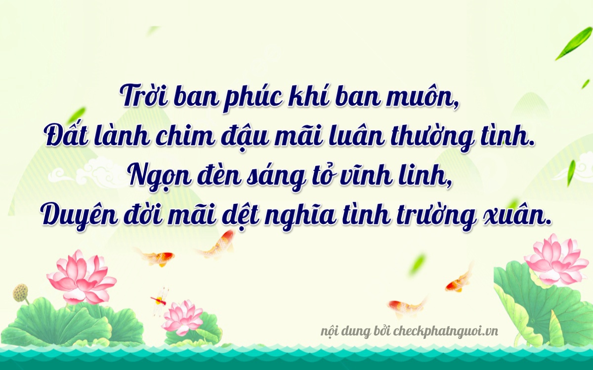 Bài thơ ý nghĩa cho <b>biển số 20A-05328</b> tại website checkphatnguoi.vn