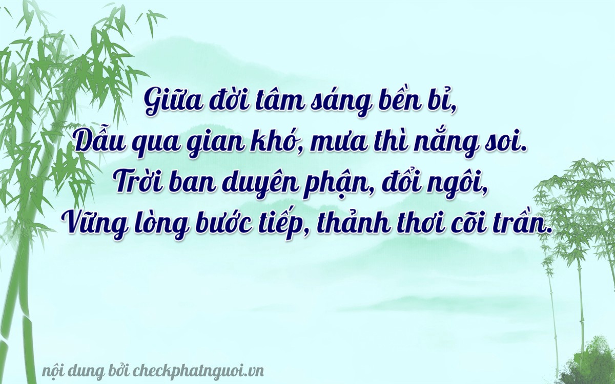 Bài thơ ý nghĩa cho <b>biển số 20A-08616</b> tại website checkphatnguoi.vn