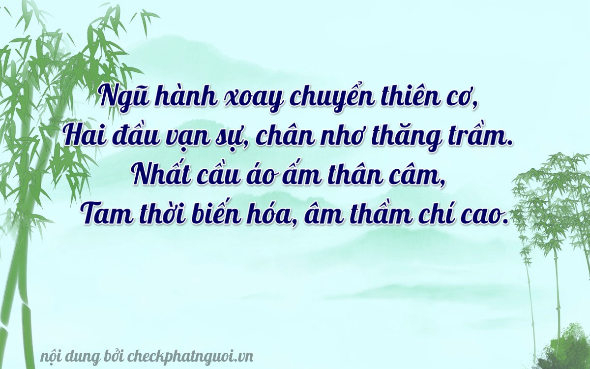 Bài thơ ý nghĩa cho <b>biển số 20A-20136</b> tại website checkphatnguoi.vn