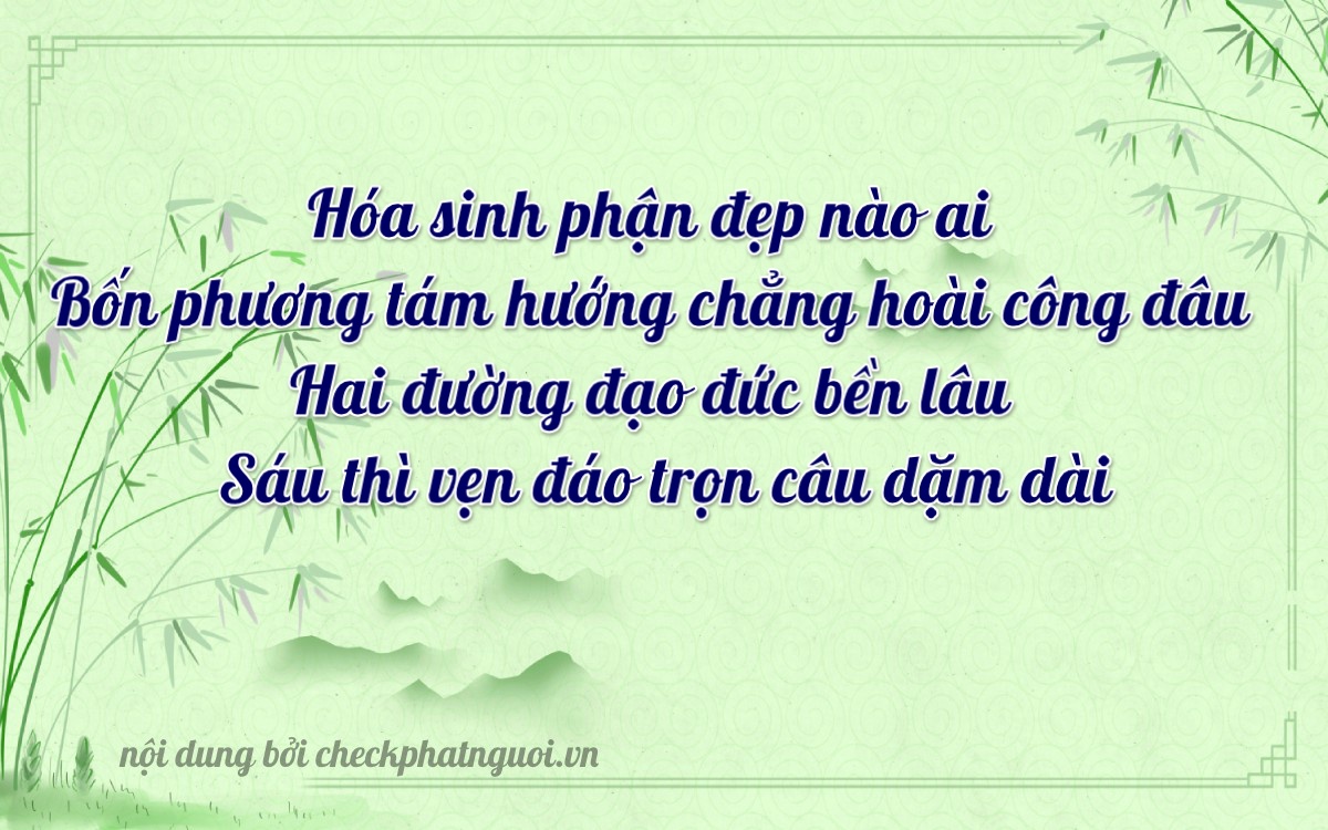 Bài thơ ý nghĩa cho <b>biển số 20A-21265</b> tại website checkphatnguoi.vn