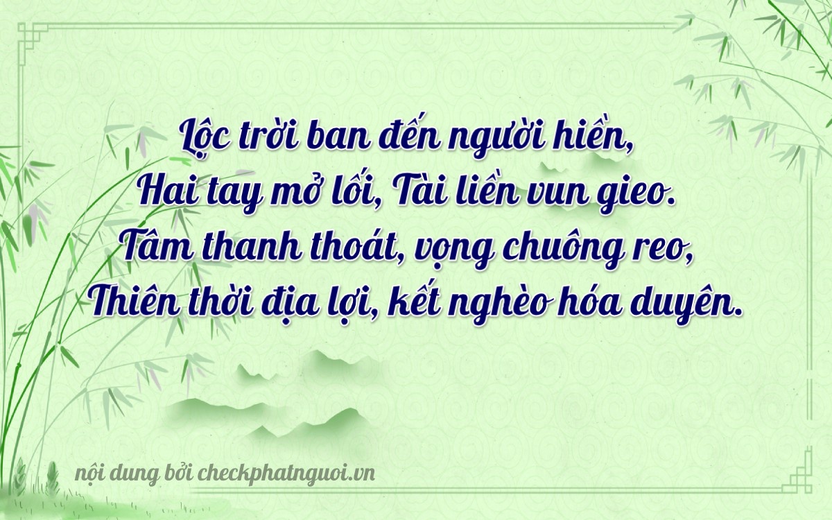 Bài thơ ý nghĩa cho <b>biển số 20A-23887</b> tại website checkphatnguoi.vn