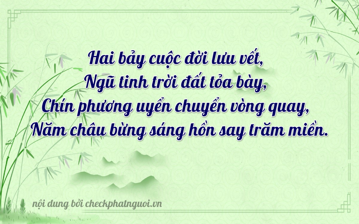 Bài thơ ý nghĩa cho <b>biển số 20A-27295</b> tại website checkphatnguoi.vn