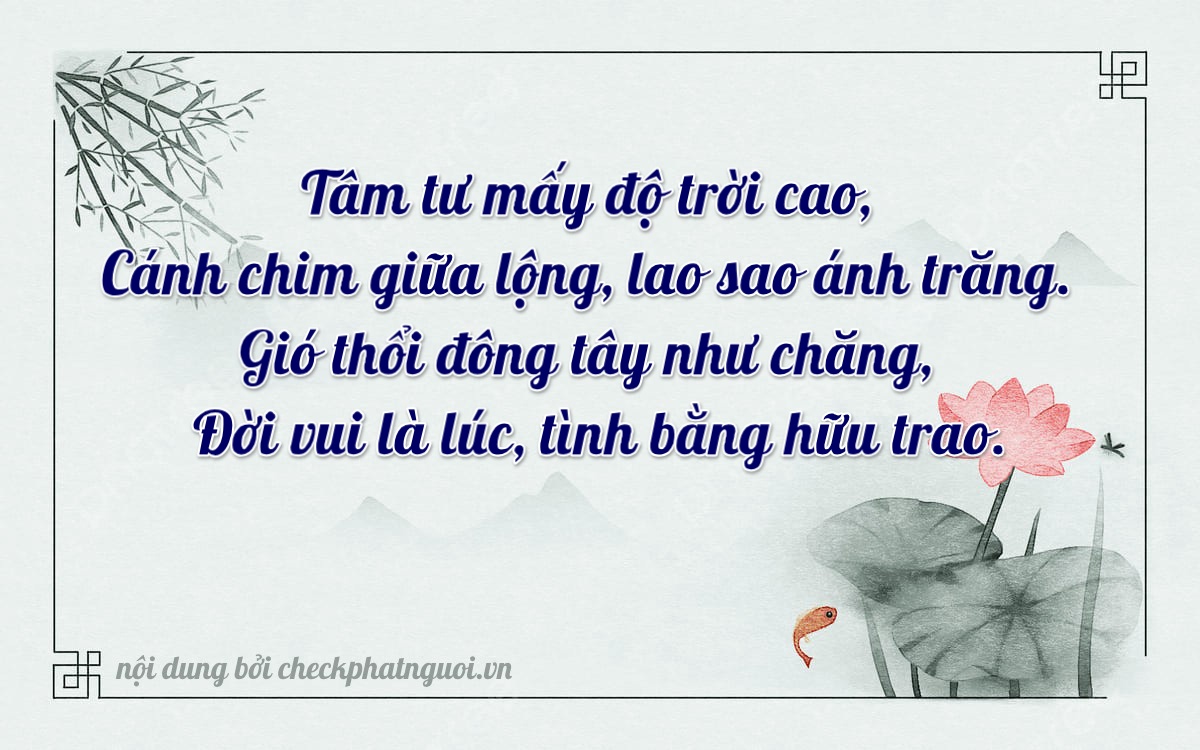 Bài thơ ý nghĩa cho <b>biển số 20A-28089</b> tại website checkphatnguoi.vn