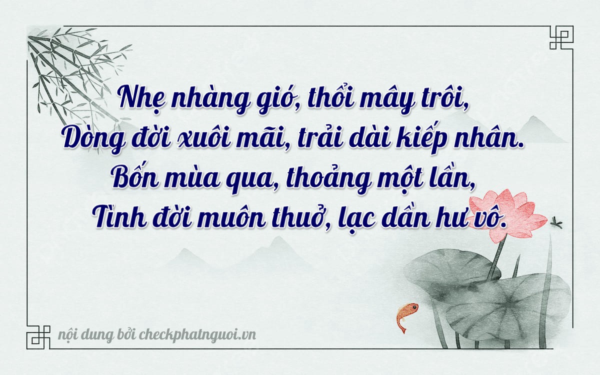 Bài thơ ý nghĩa cho <b>biển số 20A-28693</b> tại website checkphatnguoi.vn
