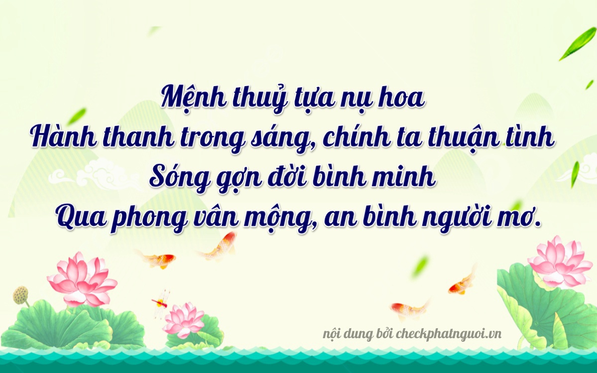 Bài thơ ý nghĩa cho <b>biển số 20A-29500</b> tại website checkphatnguoi.vn