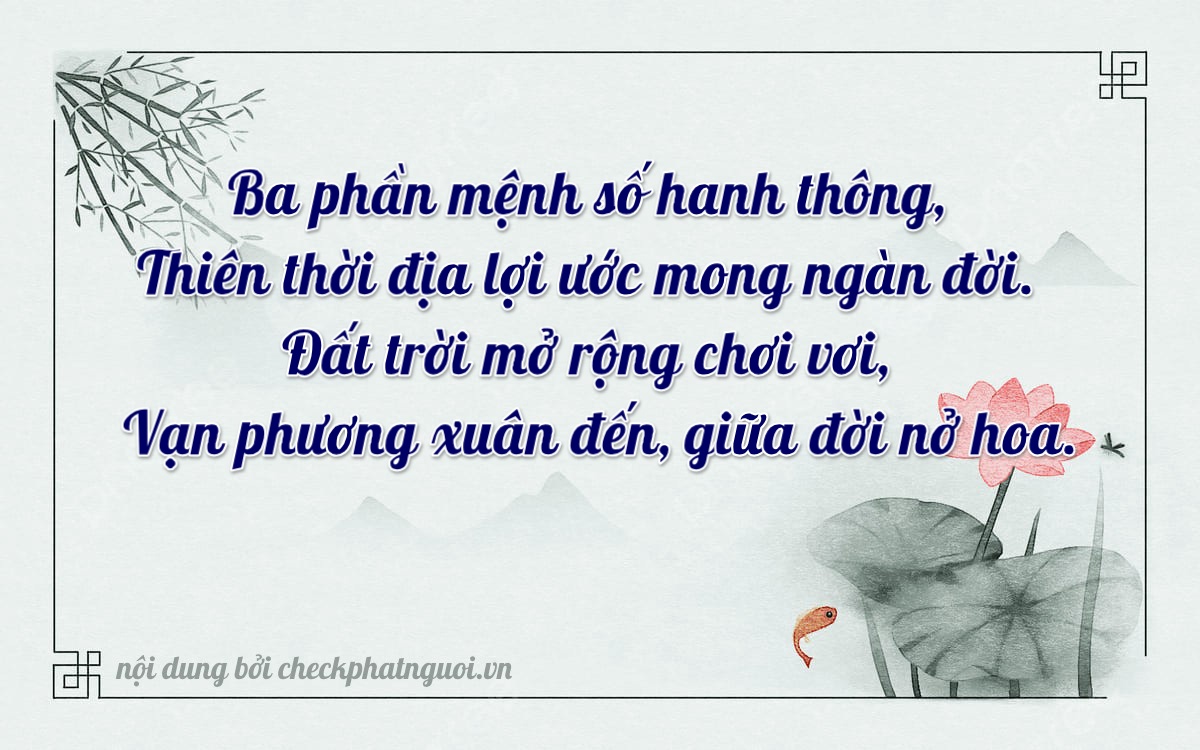 Bài thơ ý nghĩa cho <b>biển số 20A-30066</b> tại website checkphatnguoi.vn