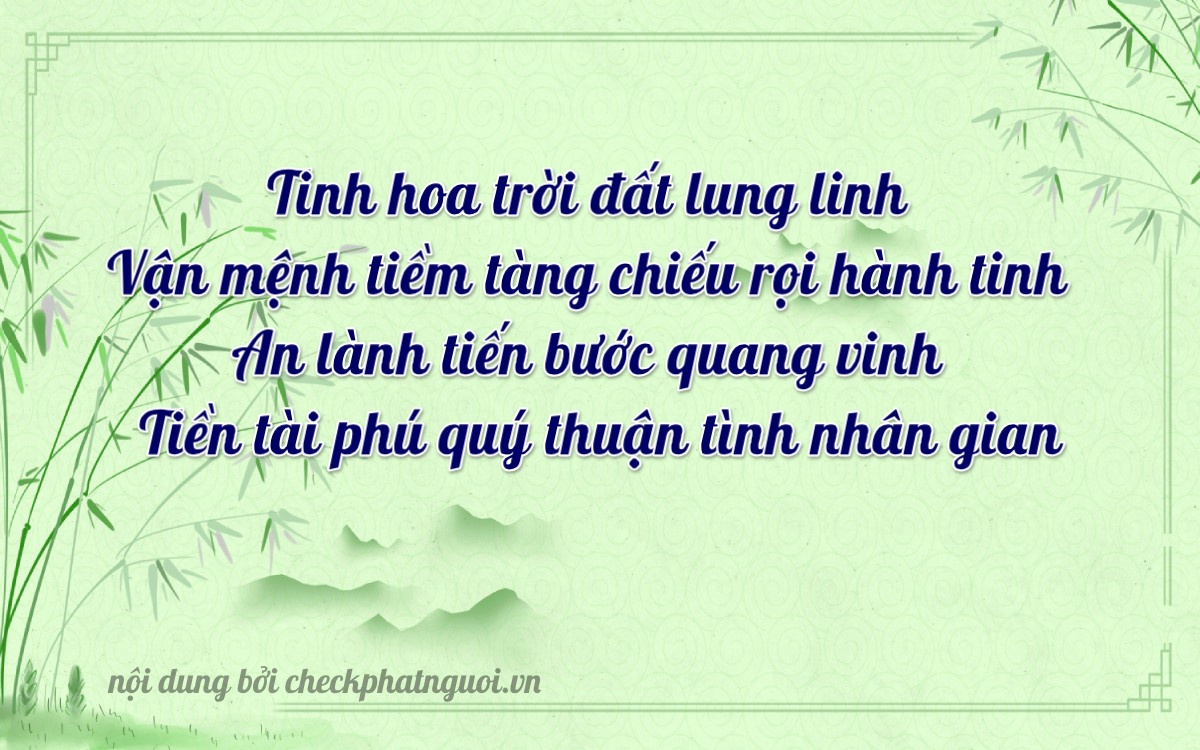 Bài thơ ý nghĩa cho <b>biển số 20A-32968</b> tại website checkphatnguoi.vn