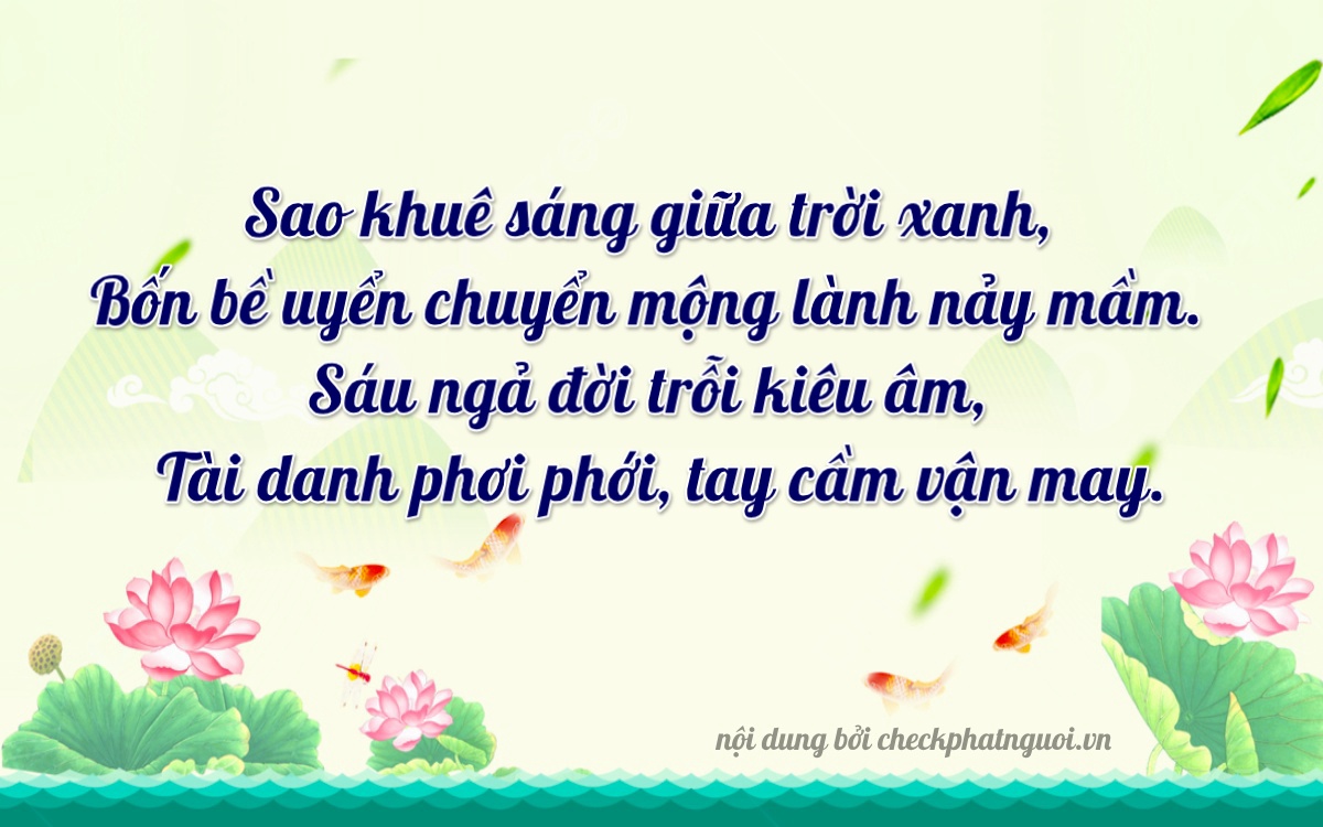 Bài thơ ý nghĩa cho <b>biển số 20A-34046</b> tại website checkphatnguoi.vn