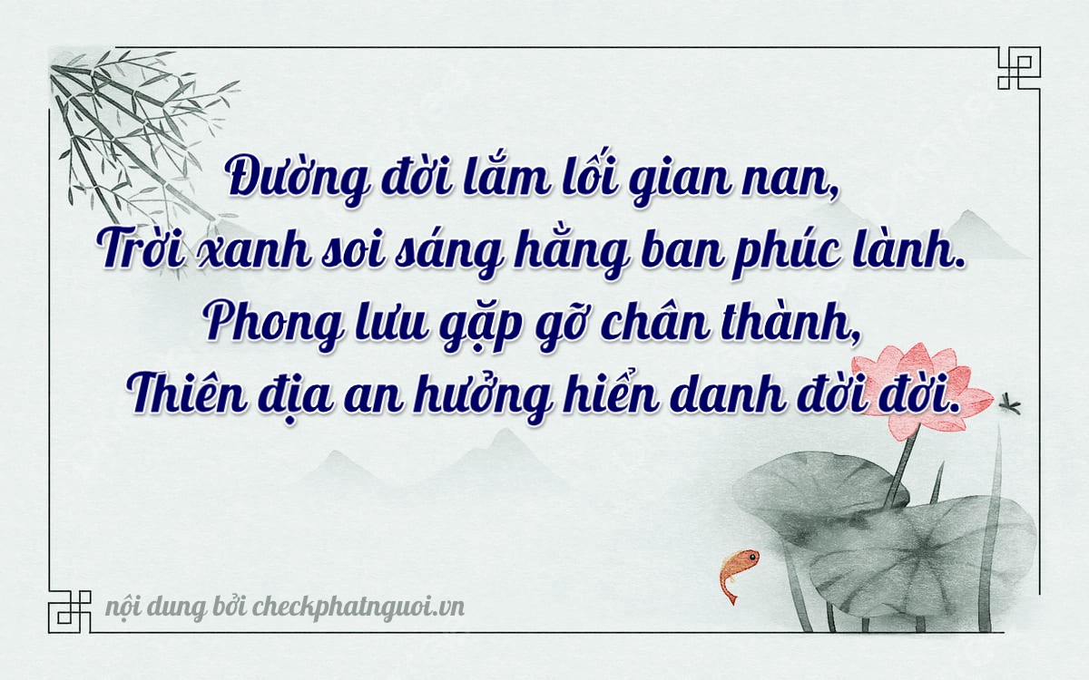 Bài thơ ý nghĩa cho <b>biển số 20A-37714</b> tại website checkphatnguoi.vn