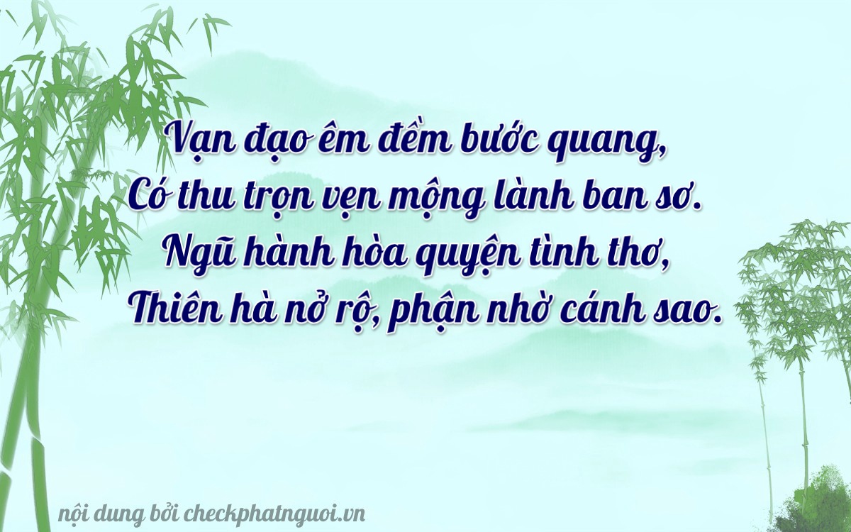 Bài thơ ý nghĩa cho <b>biển số 20A-39289</b> tại website checkphatnguoi.vn