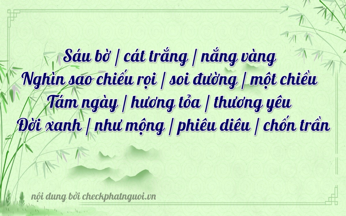 Bài thơ ý nghĩa cho <b>biển số 20A-40680</b> tại website checkphatnguoi.vn