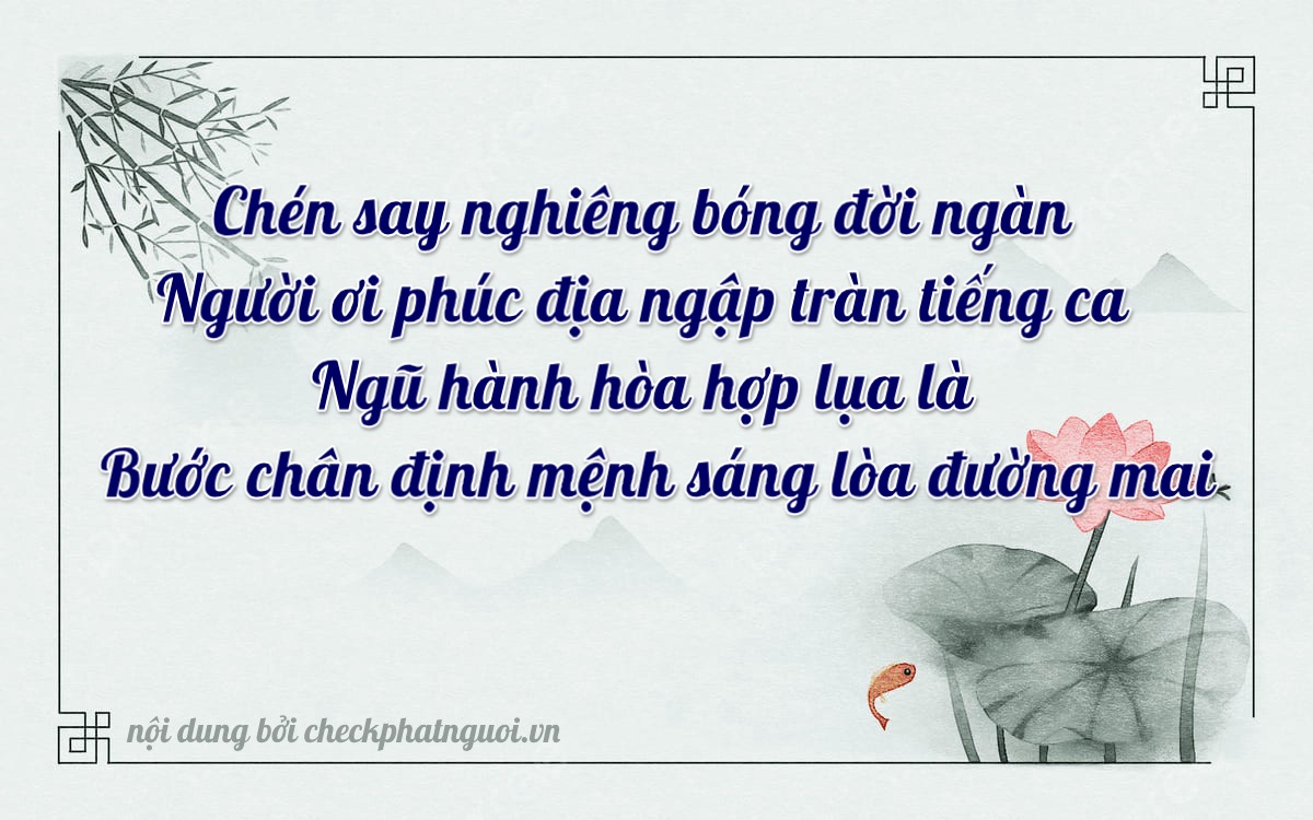 Bài thơ ý nghĩa cho <b>biển số 20A-53786</b> tại website checkphatnguoi.vn