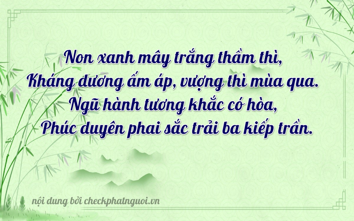 Bài thơ ý nghĩa cho <b>biển số 20A-54451</b> tại website checkphatnguoi.vn