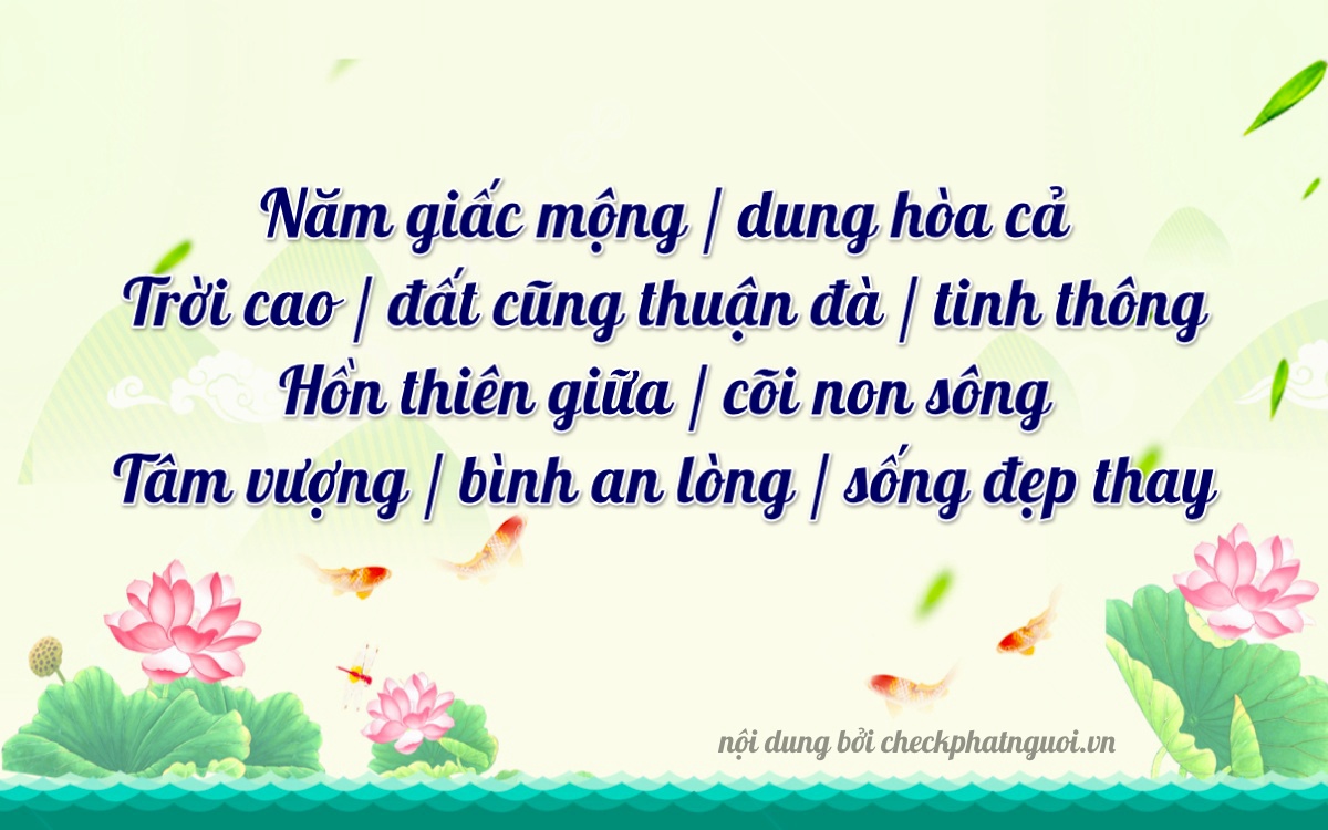 Bài thơ ý nghĩa cho <b>biển số 20A-59318</b> tại website checkphatnguoi.vn