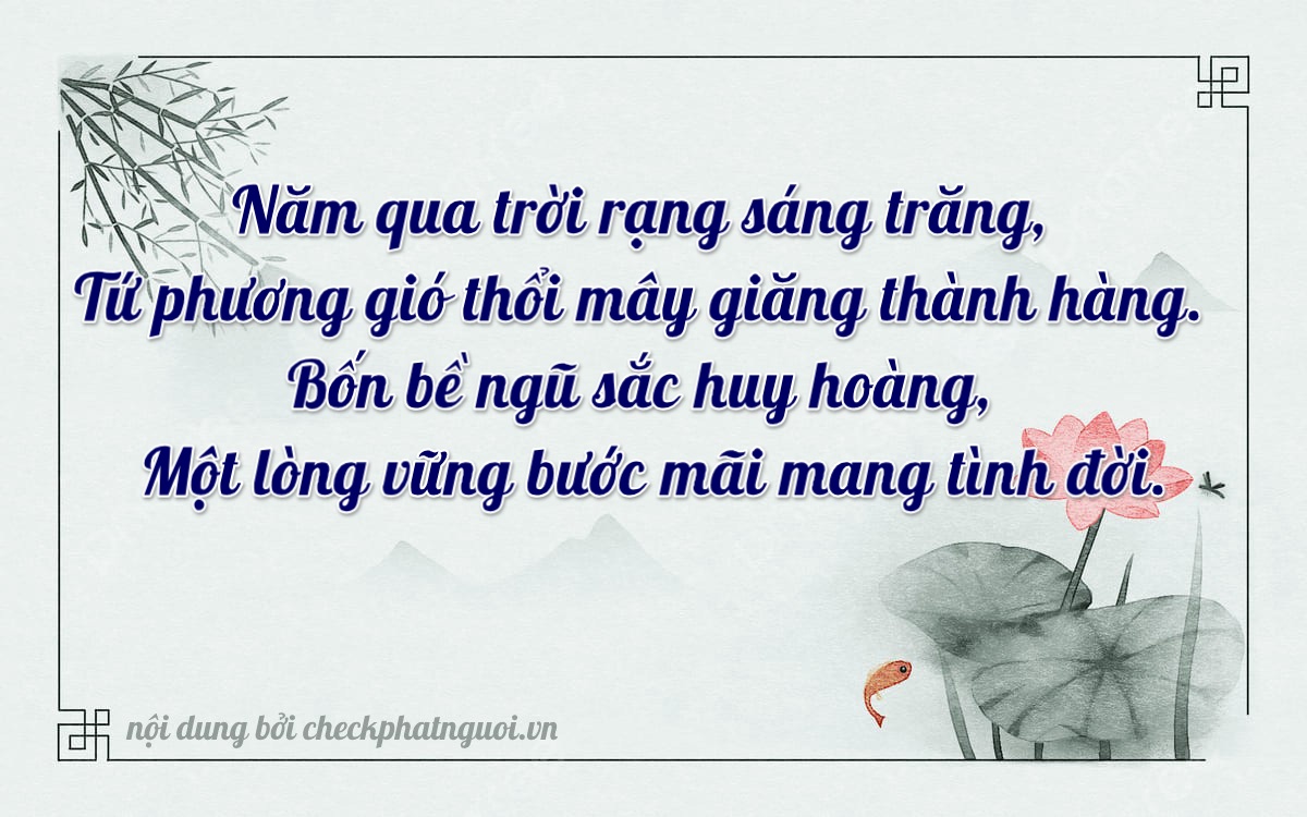 Bài thơ ý nghĩa cho <b>biển số 20A-59461</b> tại website checkphatnguoi.vn