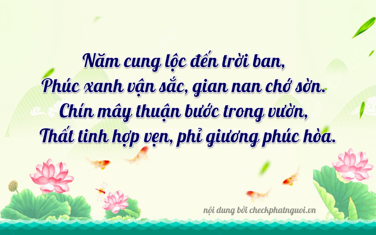 Bài thơ ý nghĩa cho <b>biển số 20A-59587</b> tại website checkphatnguoi.vn