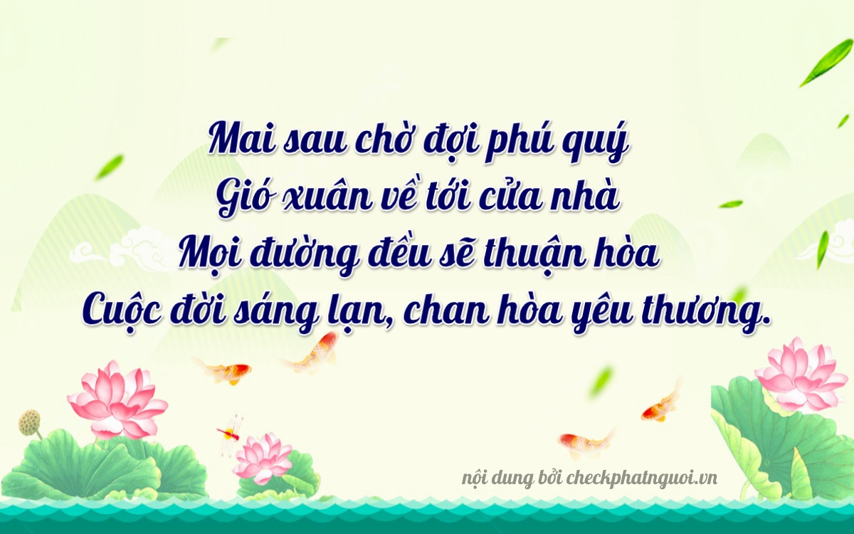 Bài thơ ý nghĩa cho <b>biển số 20A-61015</b> tại website checkphatnguoi.vn