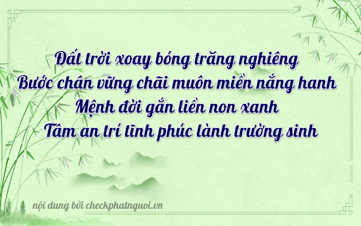 Bài thơ ý nghĩa cho <b>biển số 20A-62362</b> tại website checkphatnguoi.vn